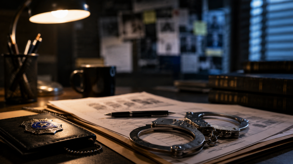 Police arrest scene related to dumb criminal mistakes