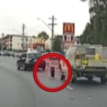 Sydney ute driver rogue tyre