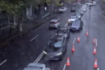 Police and emergency vehicles responding to truck crash in Sydney CBD
