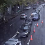 Police and emergency vehicles responding to truck crash in Sydney CBD